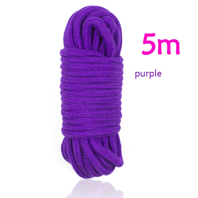 Sex Slave Bondage Rope Soft Cotton Knitted Rope BDSM Restraint Man Exotic Toy Roleplay 5M Sex Toys For Couple Women Anal