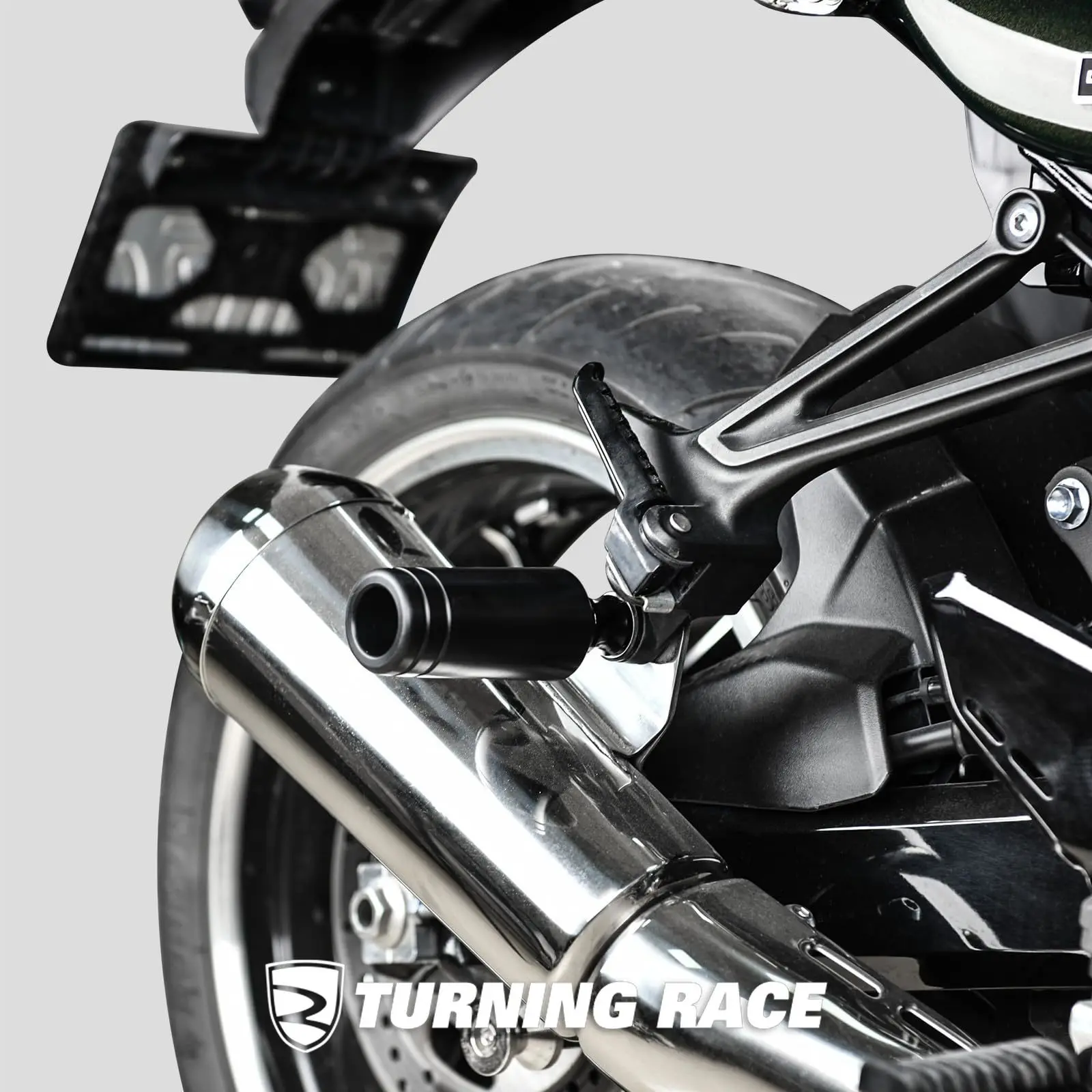 Exhaust Frame Slider for Kawasaki Z900RS (2017–2026), Right Side Muffler Crash Protector, POM Falling Protecition