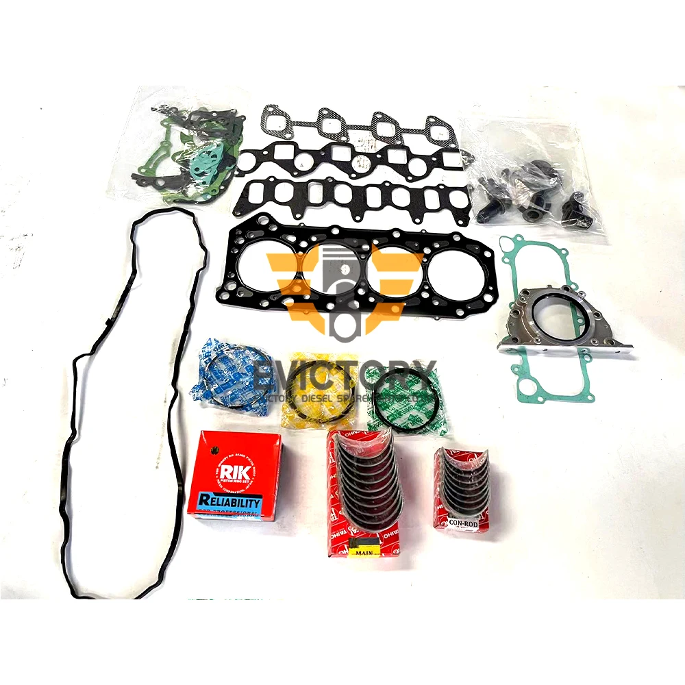 ZD30 Overhaul Rebuild Kit paladin KA24 piston ring liner gasket