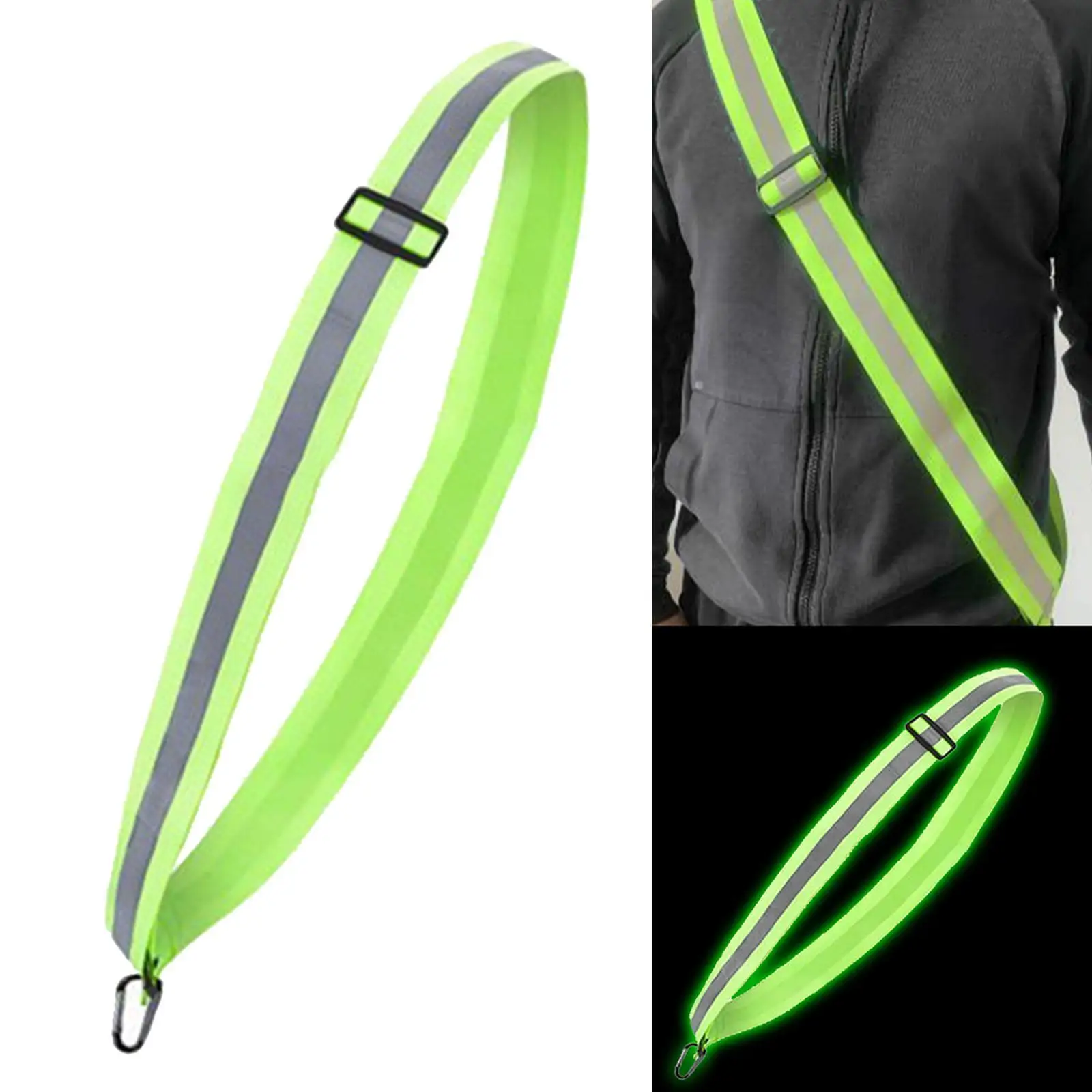 

Reflective Sash Portable Lightweight for Nighttime Activities for Running Cycling Jogging Outdoor Activities Walking at Night