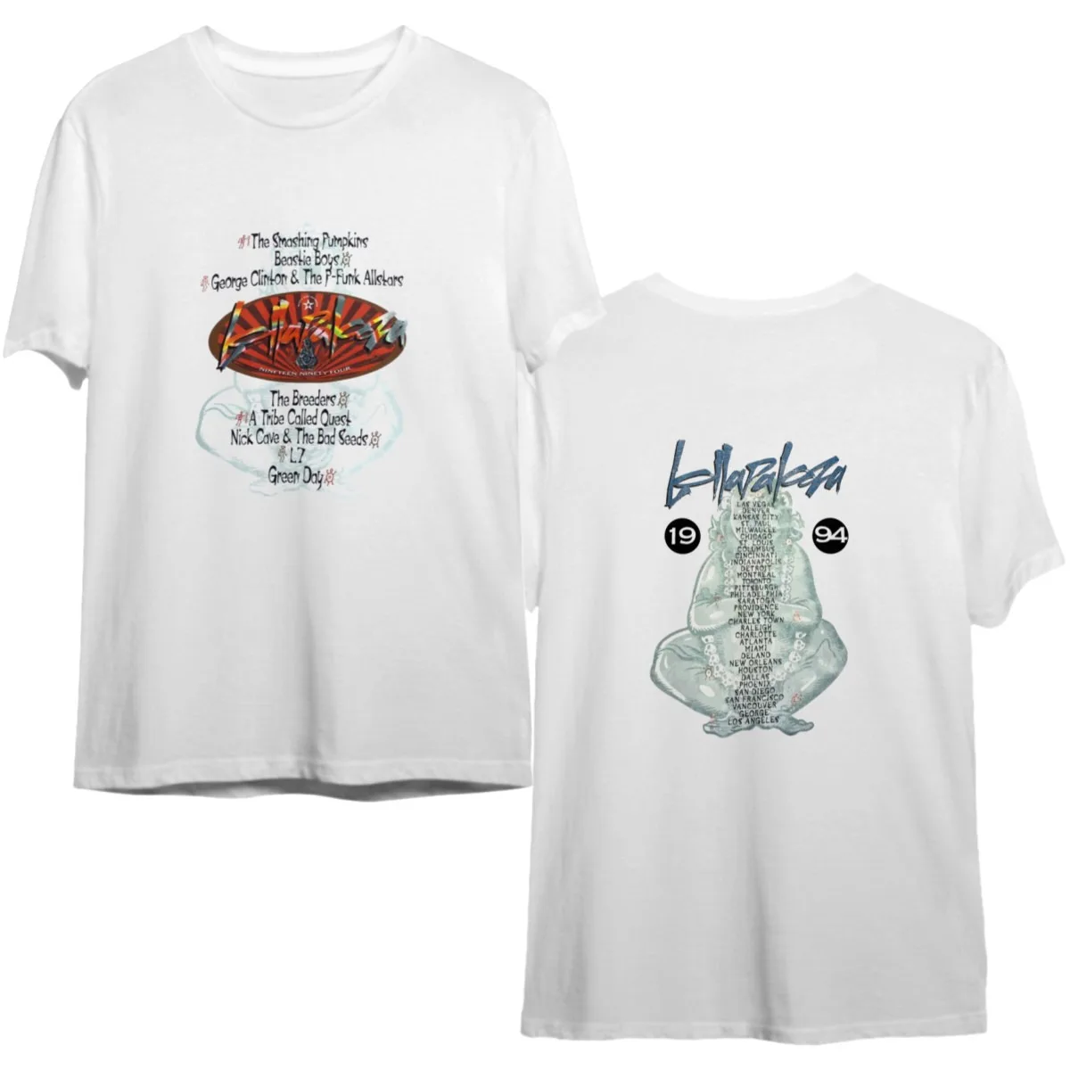 Винтажная рубашка 1994 Lollapalooza Tour