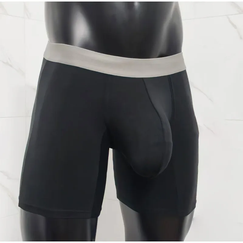 Large Pocket Modal Boxer Shorts Men's Solid Color Bullet Separation Shorts Sports Boxer Boxer Pants With Super Large Space