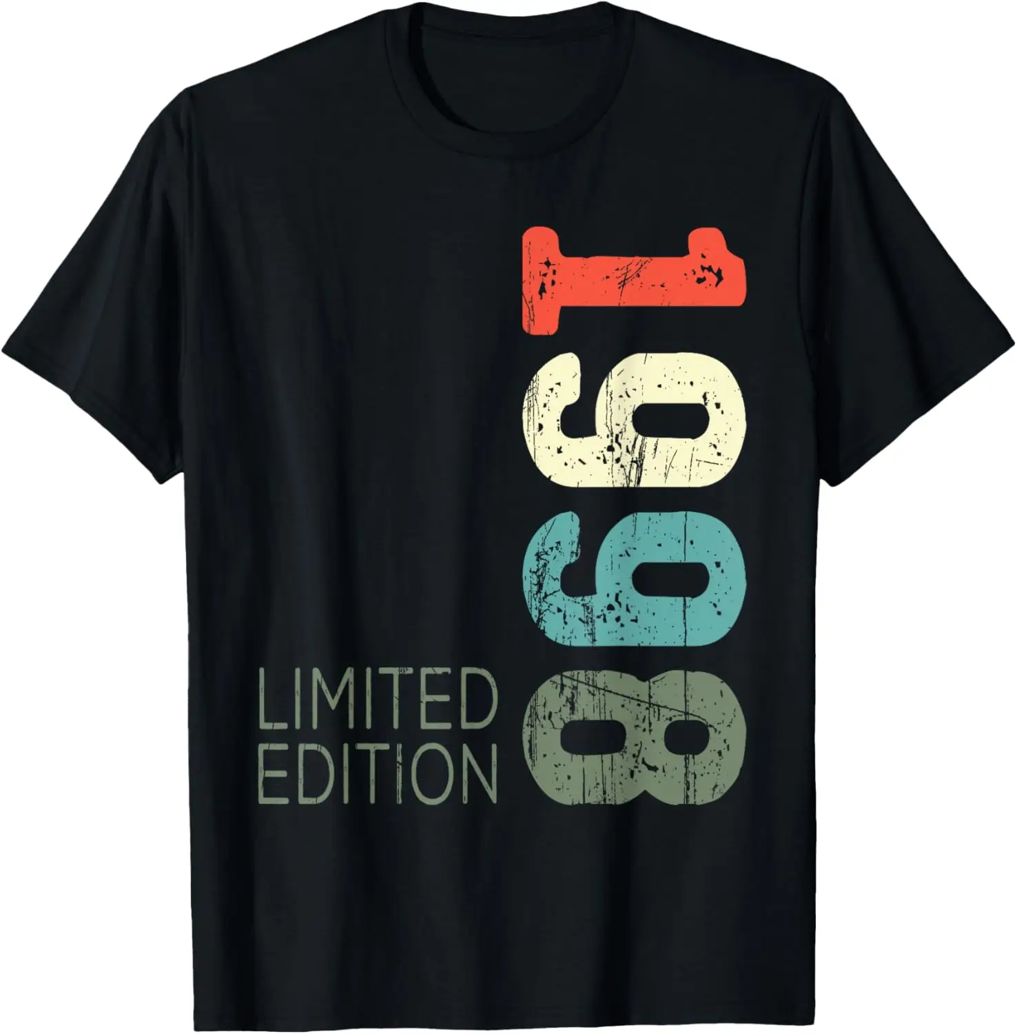 Limited Edition 1998 Vintage 1998 Retro Legendary Year 1998 T-Shirt Can Be Changed for Any Year Personalized Clothing Tops
