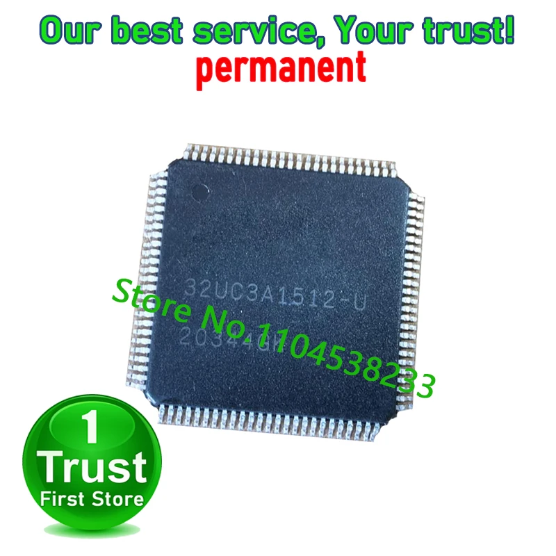 AT32UC3A1512-U -AU QFP-100 Trust First   in stock 1PCS/LOT