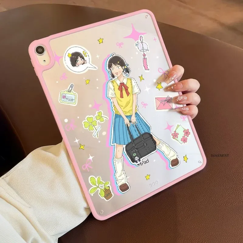 

Чехол для планшета для школьниц, для iPad Pro 11, 12.9, 13, 8.3, M4, M3, 9.7, 10.2, 5/6-го, 7/8/9-го, 10-го, 11-го поколений, Mini 6, 7, Air 3, 4, 5, 6