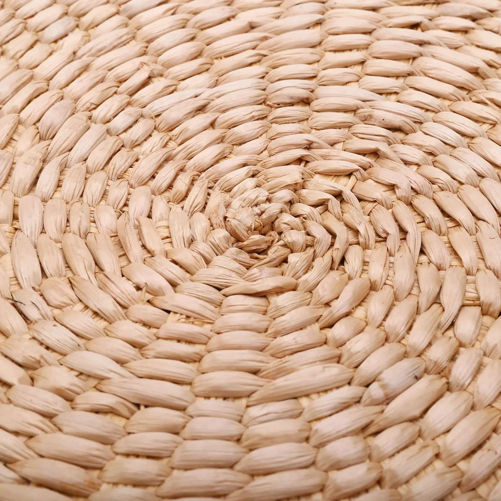 

RTSHE-4X 40Cm Tatami Cushion Round Straw Weave Handmade Pillow Floor Yoga Chair Seat Mat
