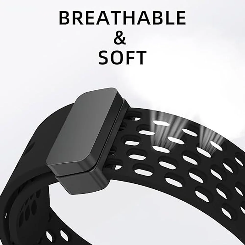 Silicone Wrist Strap for Amazfit Bip 5/GTS/GTS2/ GTS 3/GTS 2e/GTS 2 mini/GTS 4 mini/GTS 4/GTR mini/Active 20mm Watch Band Black