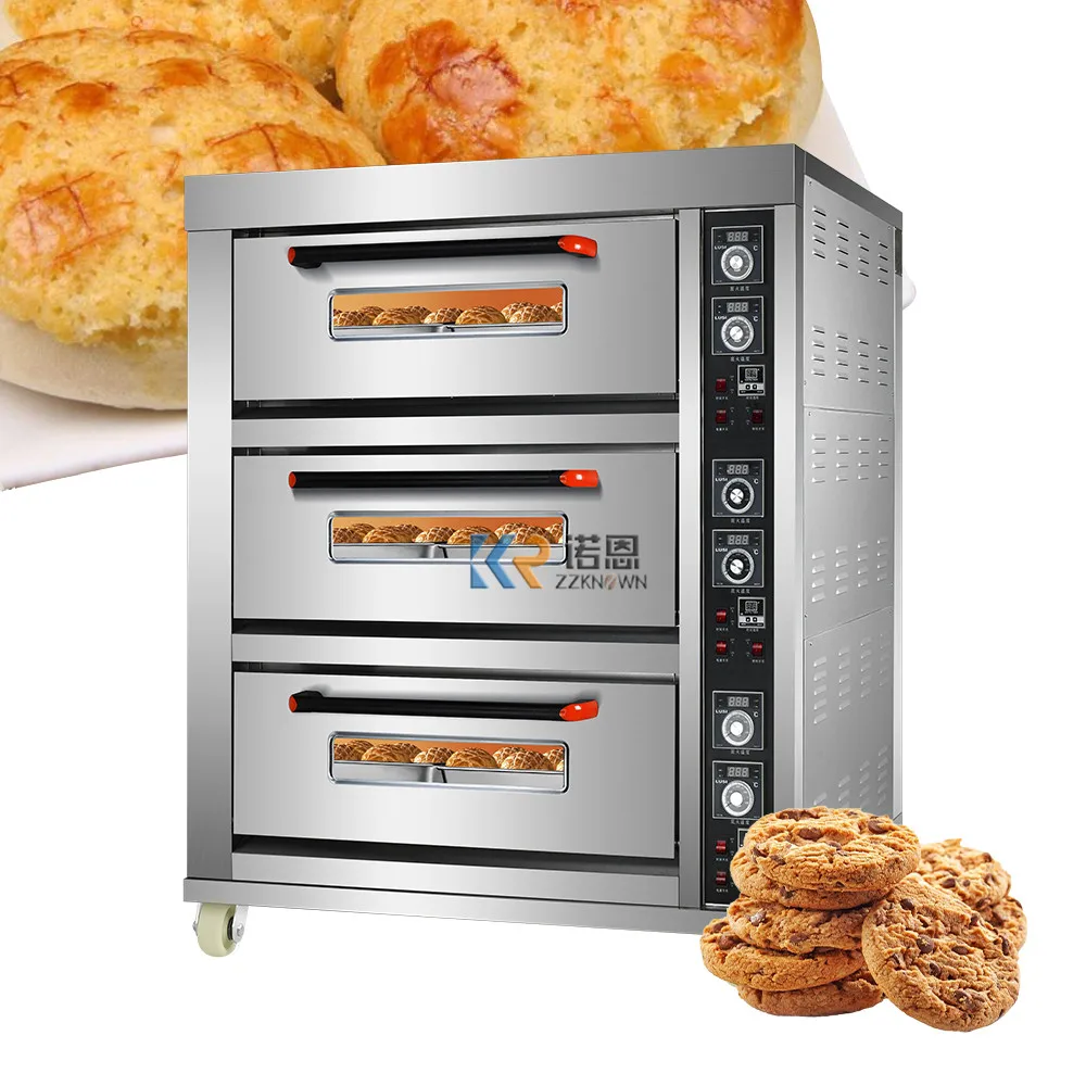 Bakery Equipment For Sale Philippines Oven Baking Oven Square Pan Shop Commercial High Yield 3 Layers 6 Pans