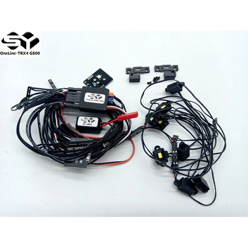 SY-RC OneLine-TRX4 G500 LED Light Kit for 1/10 Traxxas TRX-4 TRX6 Benz G500 G63 4×4² Body