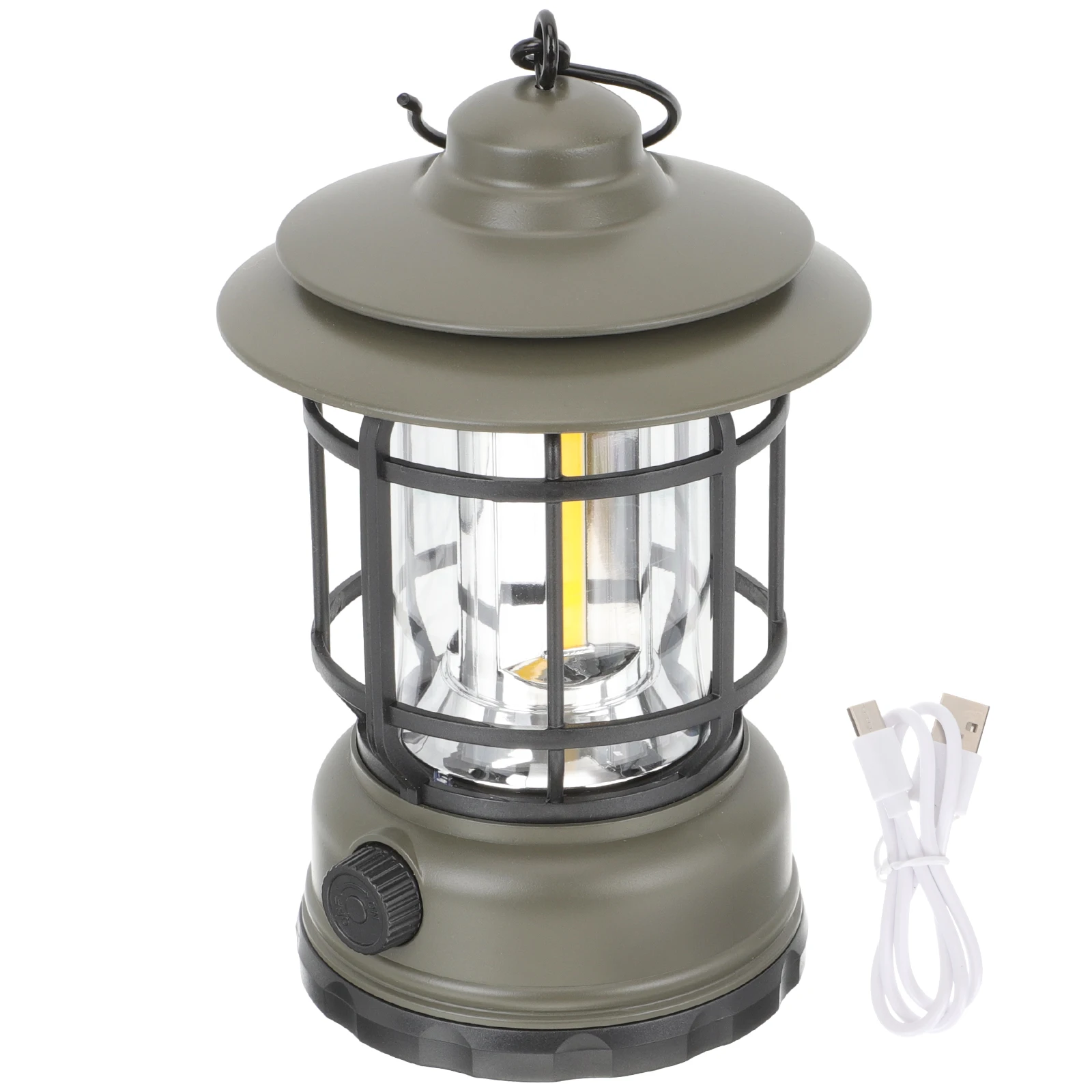 

Vintage Style Portable Camping -Resistant Handle Chargeable Outdoor Tent Lamp Professional Wild Camping Lamp Durable
