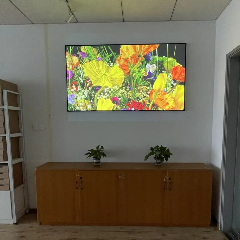 الضوء المحيط يرفض شاشة عرض ALR 72 بوصة 80 بوصة 90 بوصة 100 بوصة 120 بوصة 133 بوصة 150 بوصة CLR ستارة عرض مضادة للضوء بدون إطار