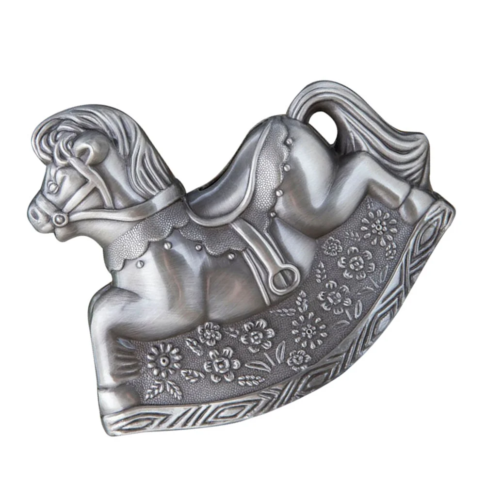 어린이를 위한 흔들 목마 저금통 수제 깨지지 않는 돈통 귀여운 동물 동전통 소녀 생일 선물 홈 데코