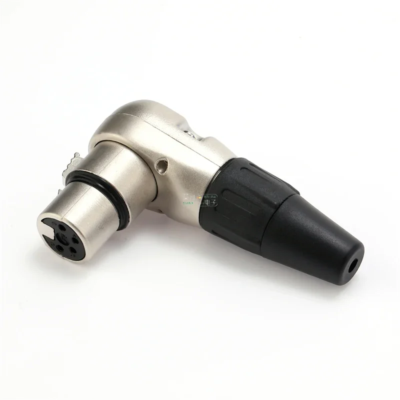 

NEUTRIK's REAN 90° Right Angle L Shaped XLR Plug 4 Pin Male / Female Microphone Line Audio Welding Plug Metal Shell RC4FR,RC4MR