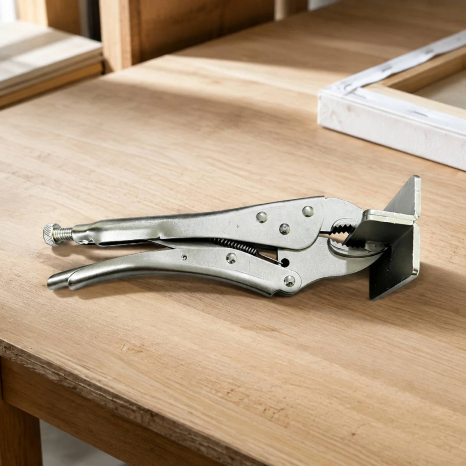 Adjustable Metal Stretching Clamp High-Grip Heavy-Duty Fabric Clamp with Cutting Function Professional Canvas Plier Non-Slip