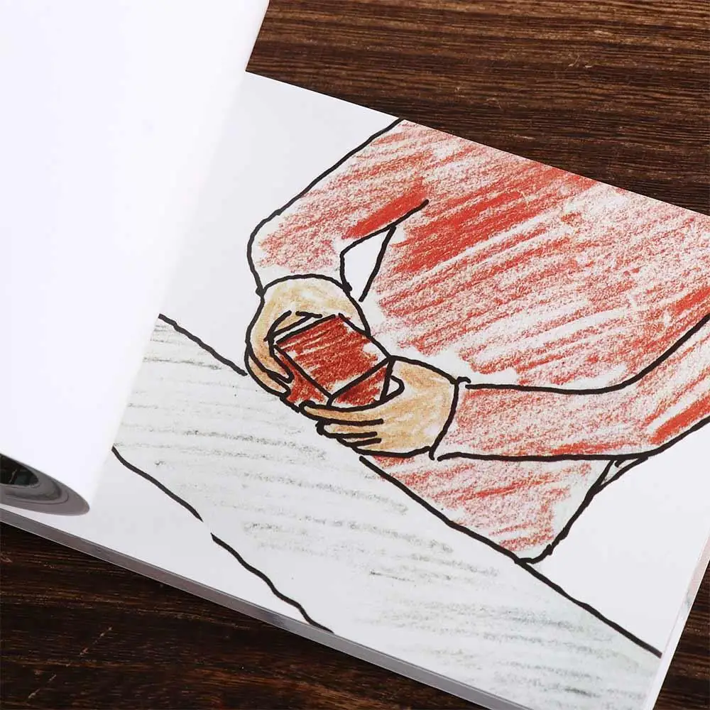 Naszyjnik z ukrytym pierścionkiem Wyznanie Komiks FlipBook Kreatywne trendy Romantyczna książka do ręcznego przewracania Kreskówka Flippist FlipBook