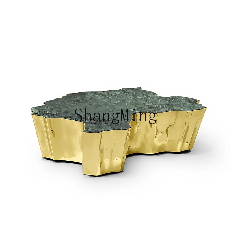 

DHY stainless steel living room light luxury special-shaped modern high-end household small apartment coffee