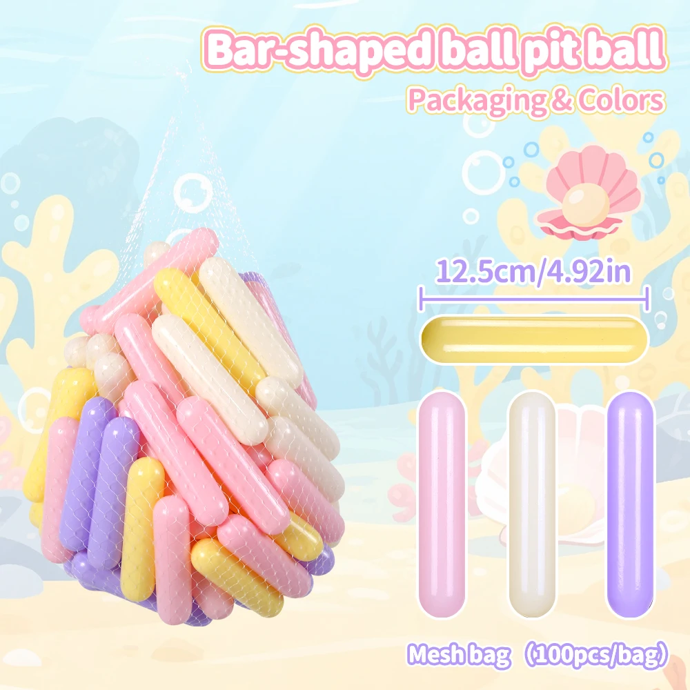 COLOBOBO Multi-functional 100pcs Plastic Ball Outdoor Water Pool Ocean Ball Funny Toys for Children Birthday/Christmas Gifts