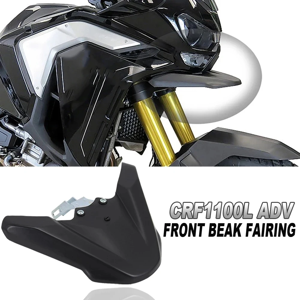 

Motorcycle Front Wheel Fender Beak Nose Cone Guard Extension Cover Cowl Fairing For Honda CRF1100L Africa Twin Adventure Sports