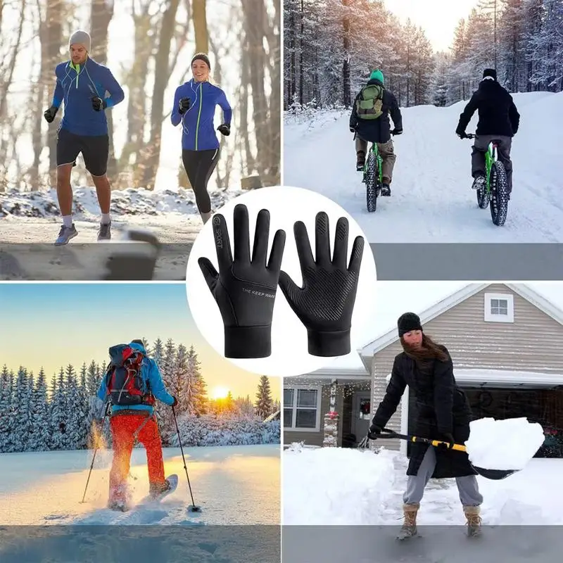 Luvas de inverno femininas à prova dwaterproof água luvas de inverno touchscreen luvas antiderrapantes para clima frio equitação snowboard luvas para homem