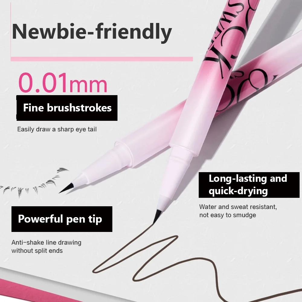 Rock Sweet Smooth Liquid Eyeliner Ultra-fine Highly Pigmented Waterproof Smudge Resistant Lasting Liquid Eyeliner