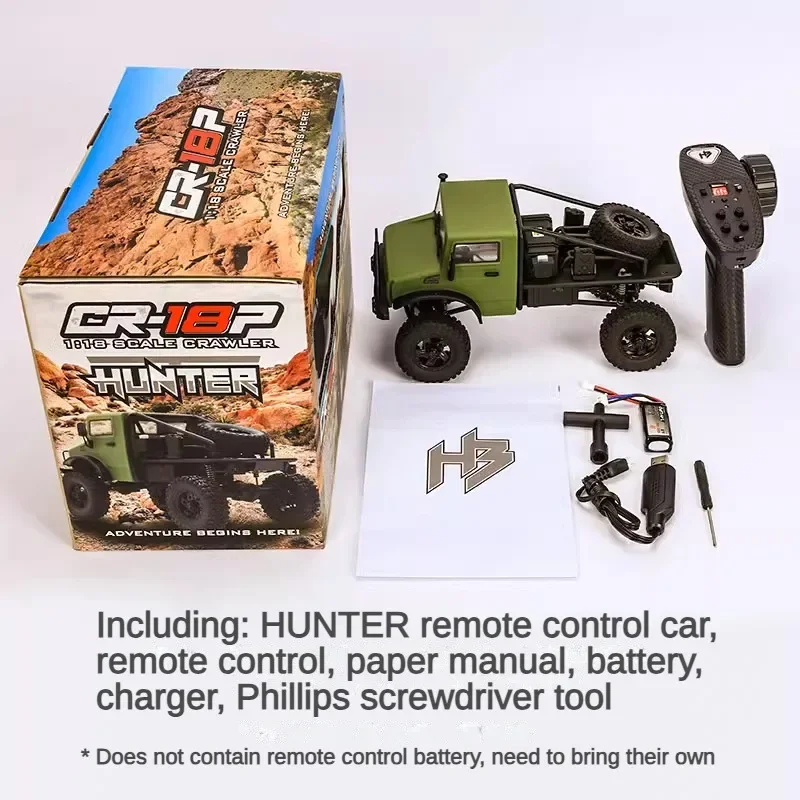 HOBBY PLUS HB 1/18 CR18P Trail Hunter Performance Half Card Remote Control Climbing Off Road Vehicle Model Toy