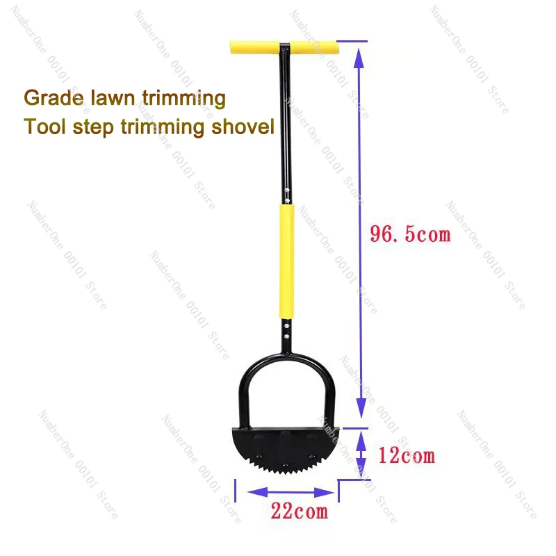 Manual Lawn Edger Meniscus Lawn Trimming Machine Handheld Feet Press Edge Cutting Shovel Saw-Tooth Garden Edger Long Handle Gras