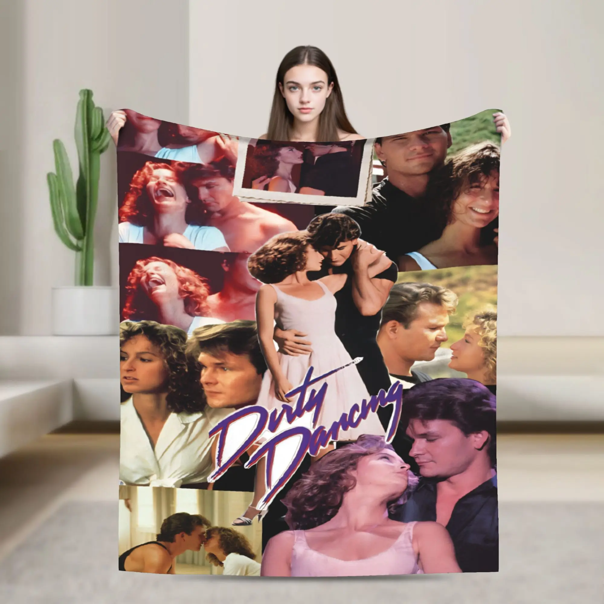 Dirty Dancing Blanket Multi-size Soft Fuzzy Plush  Throw Blankets for Couch Sofa and Bed