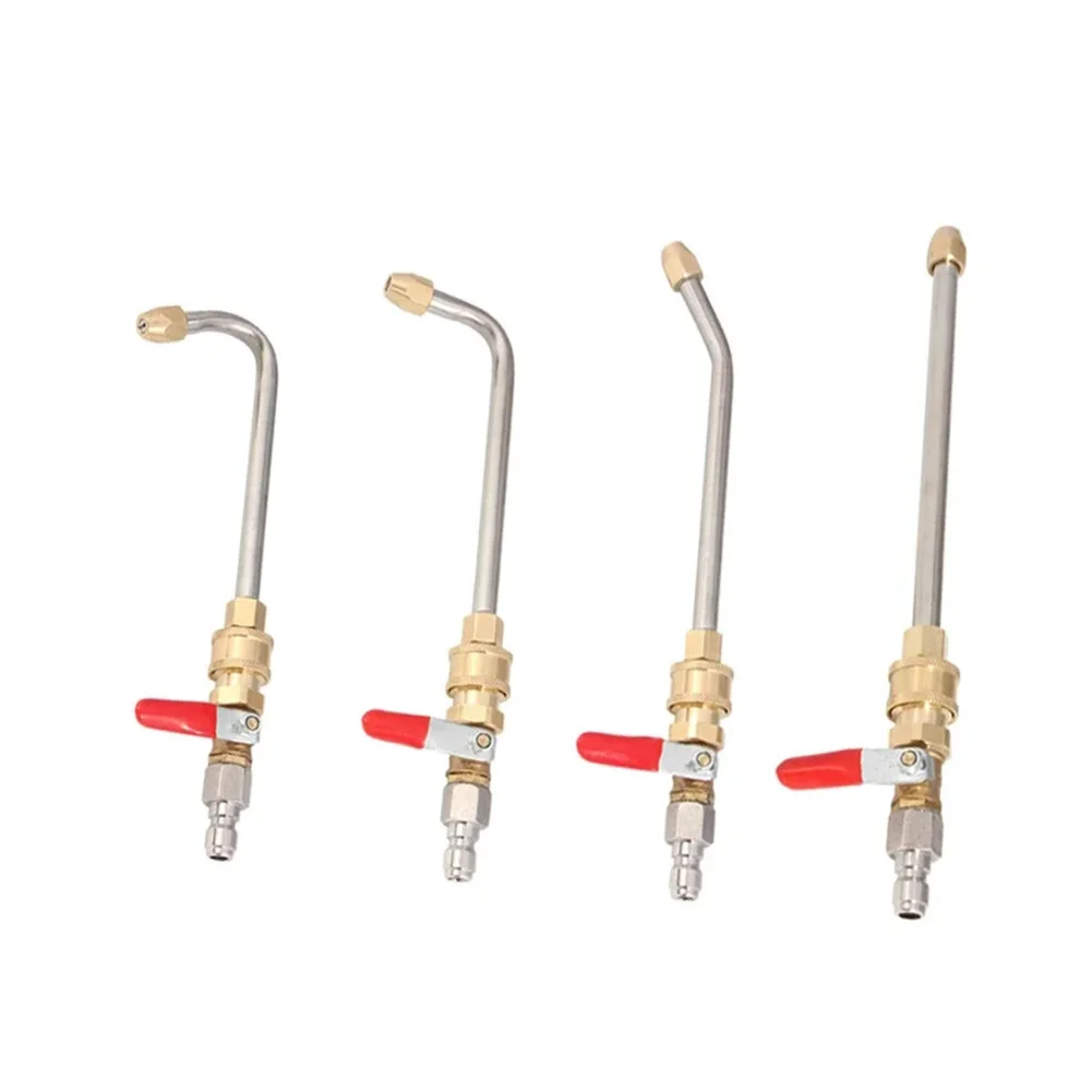 High Pressure AC Cleaning Spray Bar With Valve Switch Extension Rod For Car Wash And Window 1/4 Quick Connect Tool