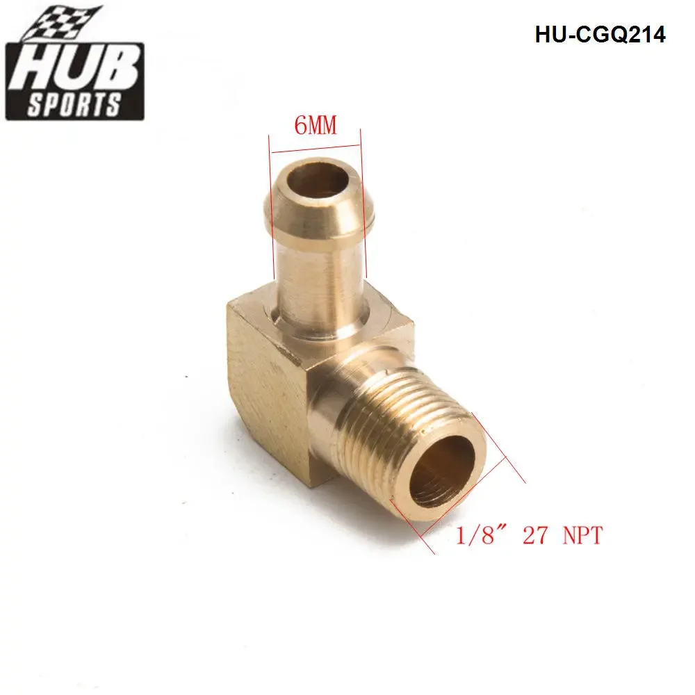 90 Degree Turbo Compressor Brass Boost Nipple T2 T25 T3 Turbo 1/8