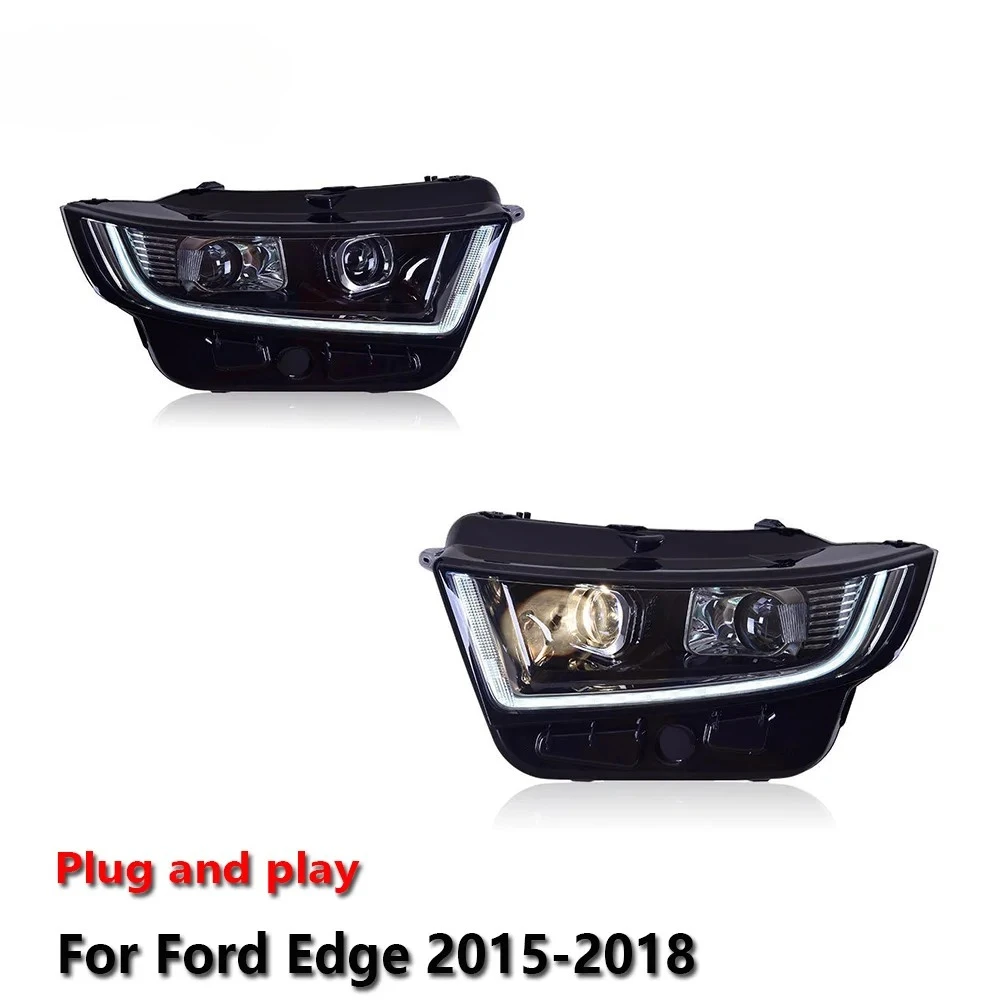 

Car LED Upgrade Headlight Accessories For Ford Edge 2015-2018 DRL Brake Turn Signal Lamp Plug and Play