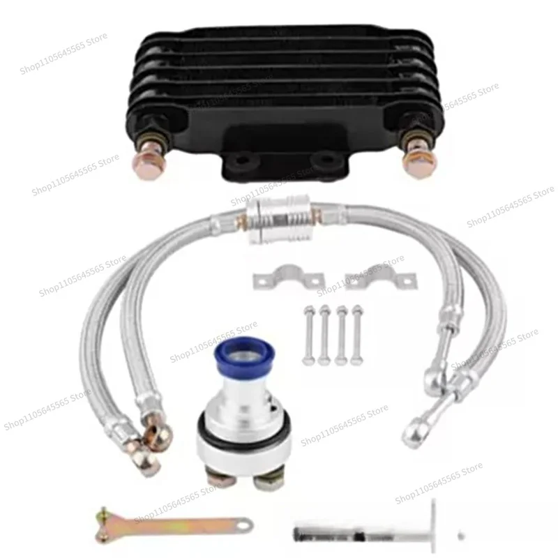 Suitable for motorcycle off-road T1 oil cooler, oil, radiator, gusset tube