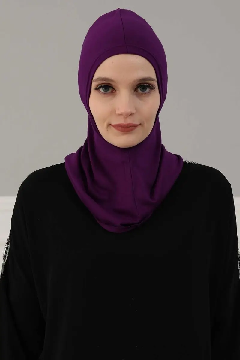 

Hijab inner Bone purple