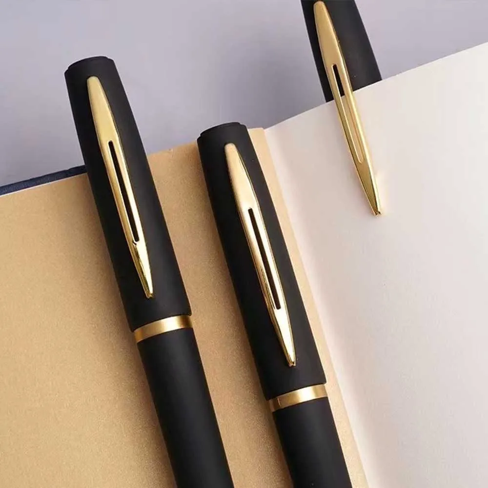 Stylo à encre Gel noir de haute qualité, 1 pièce, grande capacité, épais, pour bureau, Business, Signature, fournitures d'écriture scolaires et de bureau