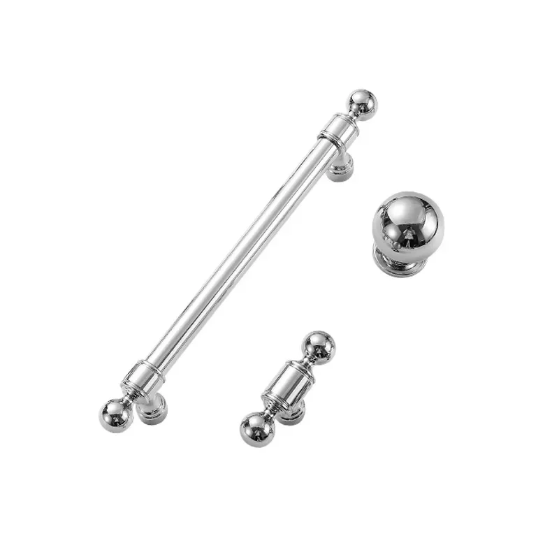 1pcs Bright Silver Furniture Handles Solid Brass Chrome Luxury Long Pulls Modern Minimalist Kitchen Cabinet Doors Wardrobe Knobs