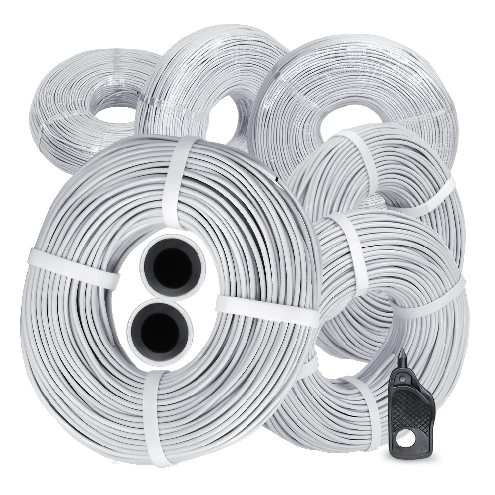 

MUCIAKIE Garden 3/5mm Watering Hose Panda Soft PVC Tubing White Skin Black Inside 2-Layer Drip Irrigation Pipe 1/8'' Greenhouse