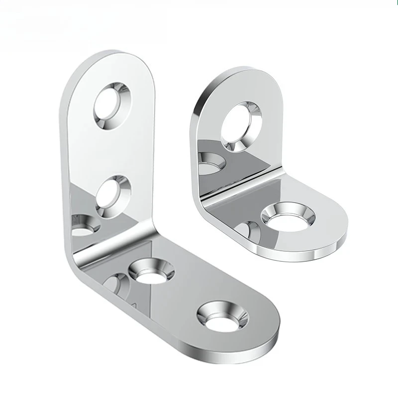 L Type Triangle Shelf Bracket Stainless Steel 90 Degree Corner Support Iron Fixing Connection Fitting