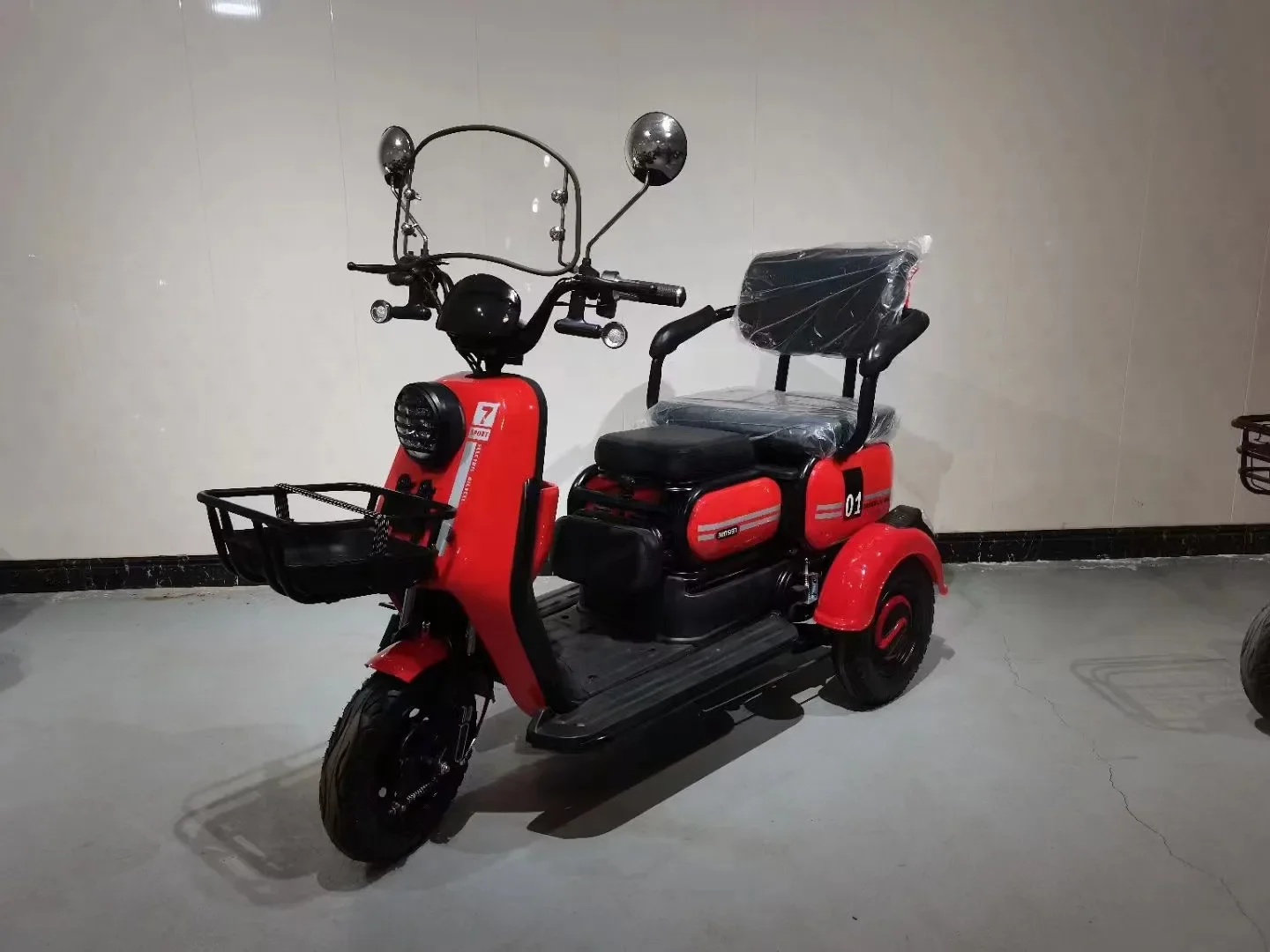 Cheap Price 600W 48V 3 Wheel Electric Bike LEAD-ACID Battery Delivery Ebike Electric Tricycle For Adults