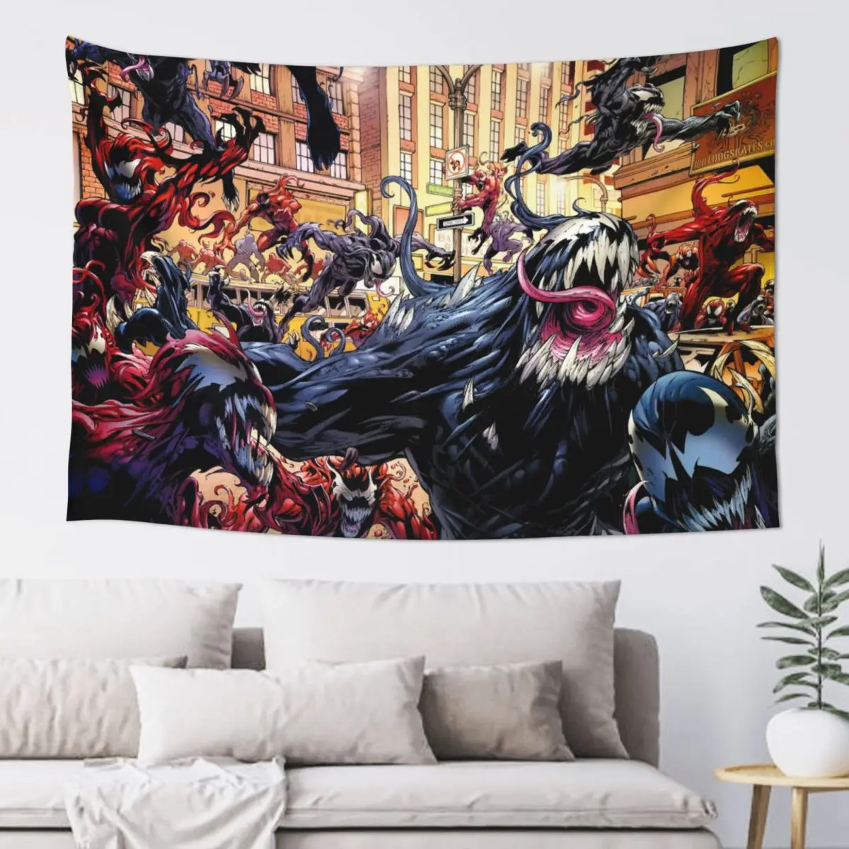 Bohemian Wall Venom Designs Wall MARVEL Super Hero Decoration Print High School Birthday Student Hanging Tapestries