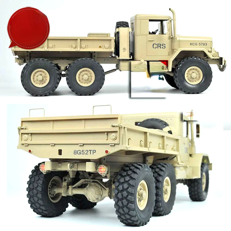 RC fuoristrada camion CROSSRC Hc6 American M35 Hard Shell camion militare RC modello di auto Rock Track trasmissione fuoristrada giocattolo del ragazzo