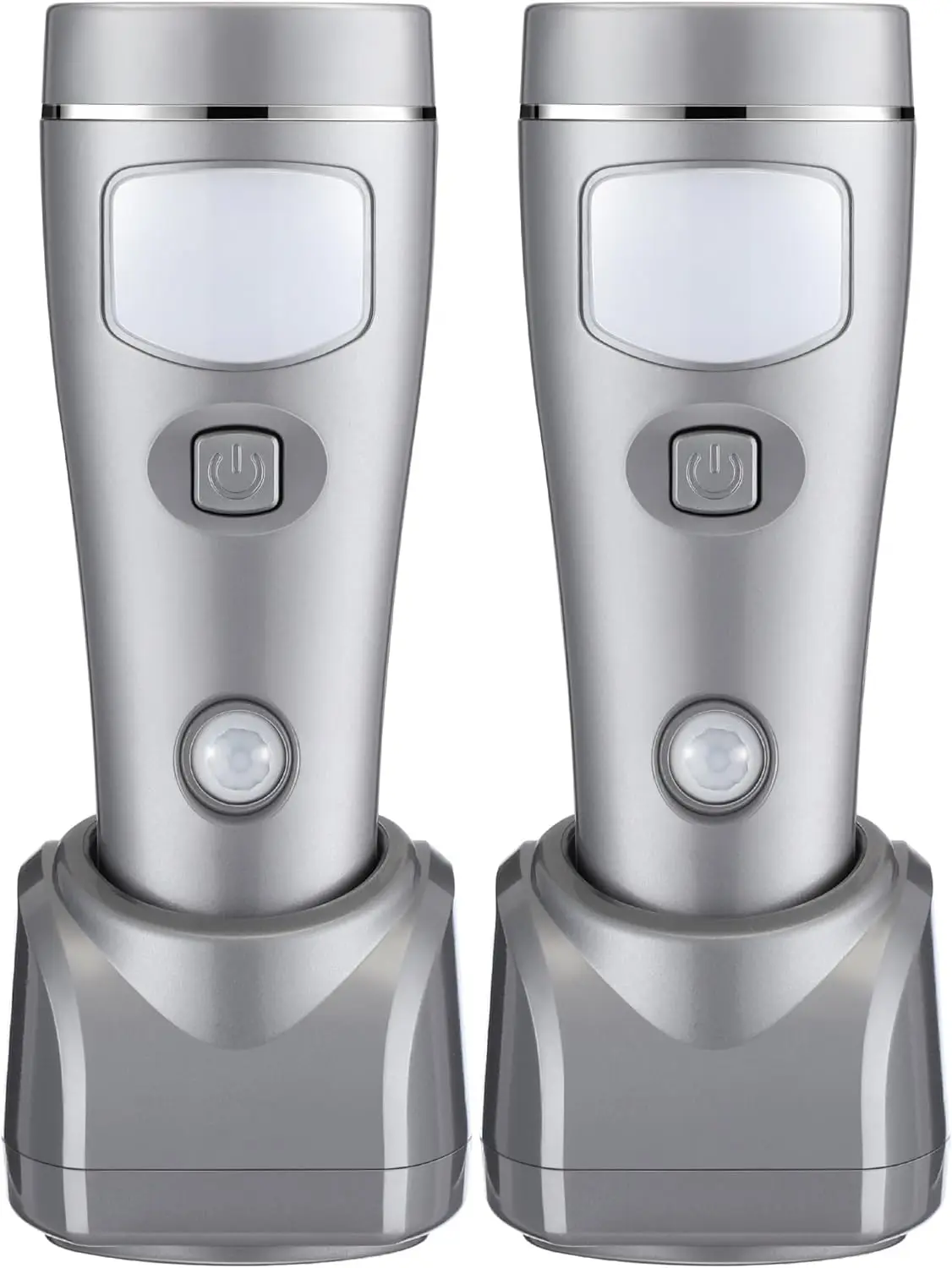 

Комплект из 2 перезаряжаемых светодиодных аварийных фонарей 4-в-1 с датчиком движения, ночник с автоматическим включением для домашнего отключения электроэнергии