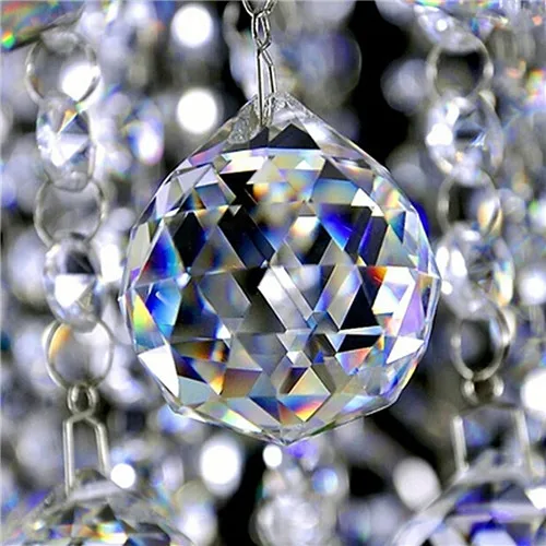 20mm Clear Crystal Lighting Ball Prisms Hanging Pendant Wedding Curtain Decorcor Fashion