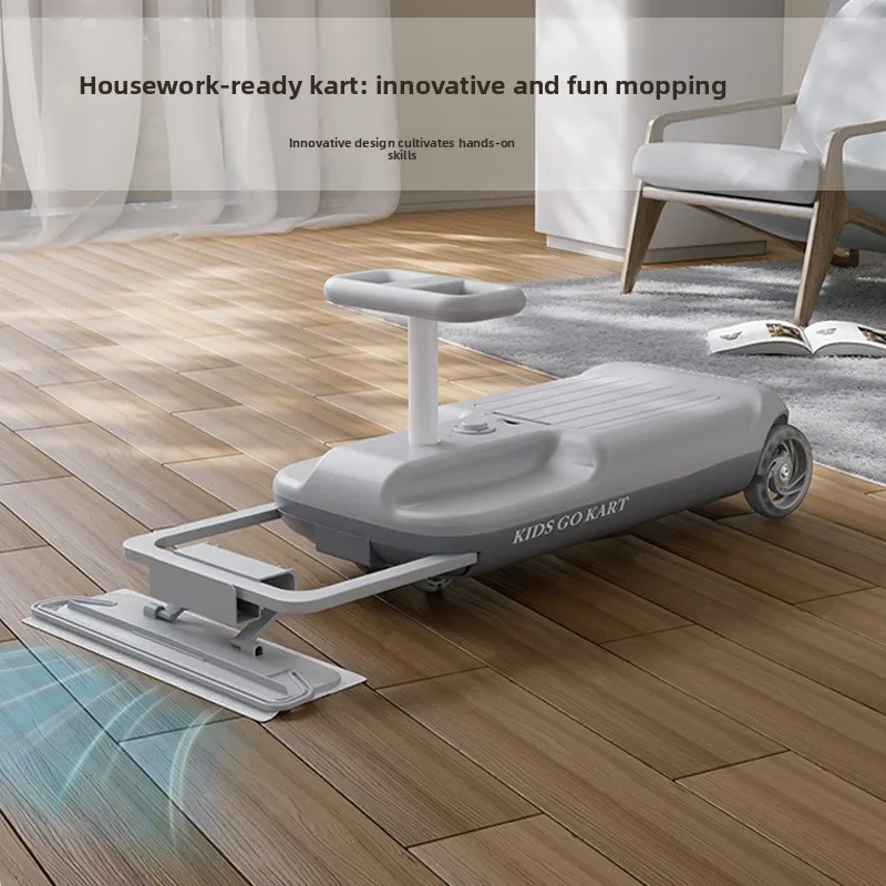 Electric Floor Scrubber, Fully Automatic Multifunctional, Children's Go Kart, Four-wheel, Children's Toy Bike, Drift Bike