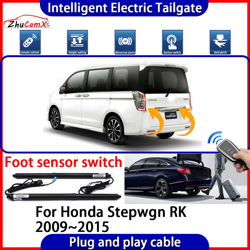 ZhuCamX Car Automatic Lifting kit Opening Trunk Intelligent Electric Tail Gate Lift Tailgate for Honda Stepwgn RK 2009~2015
