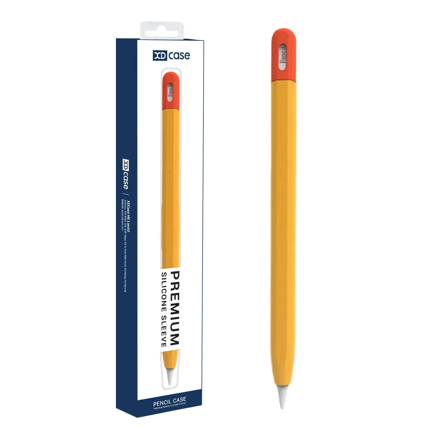 

XDcase Contrast Color Silicone Protective Stylus Pen Case For Apple Pencil Pro / 2 Stylus Protector