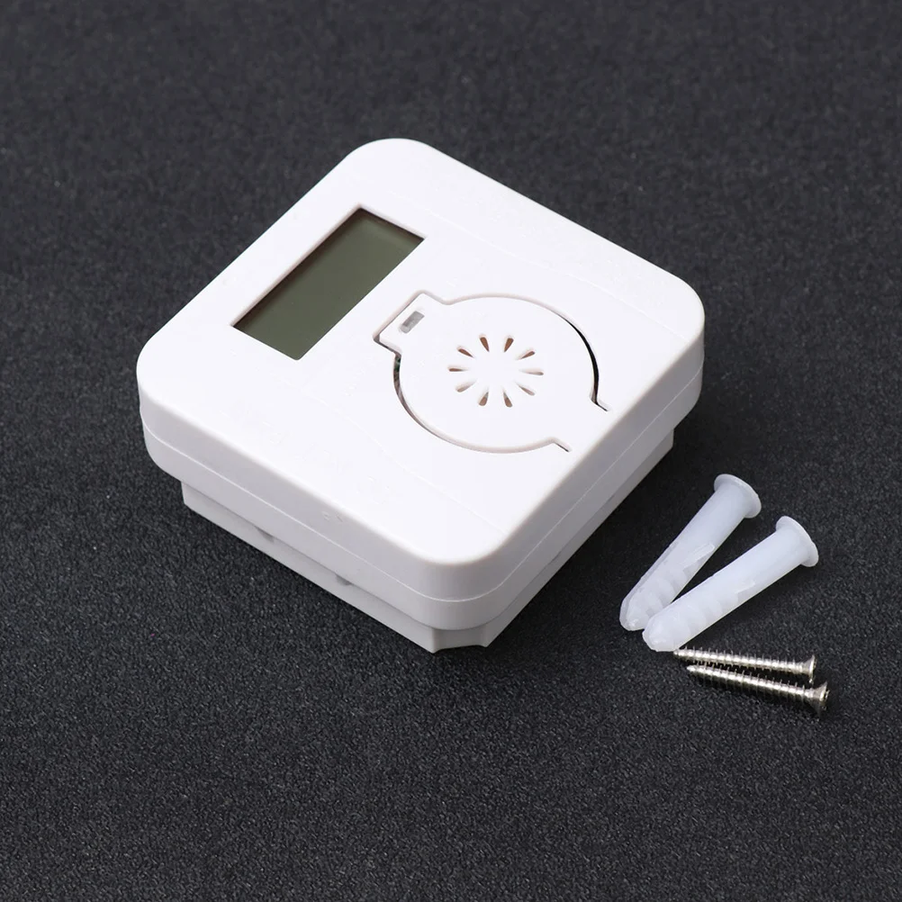 2Pcs Co Carbon Monoxide Alarm LED Display Sound High Precision Chip No Wiring Easy Install Warning Smoke