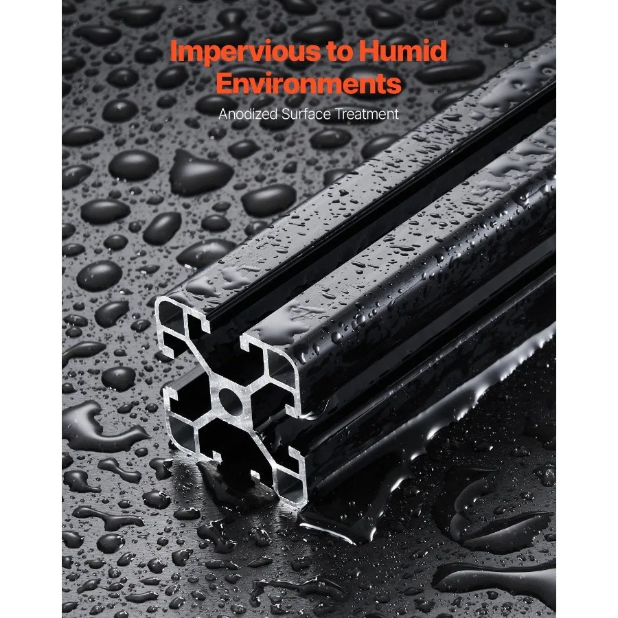 4 قطعة 23.6 في 600 مللي متر T فتحة 4040 الألومنيوم النتوء بأكسيد السكك الحديدية الخطية