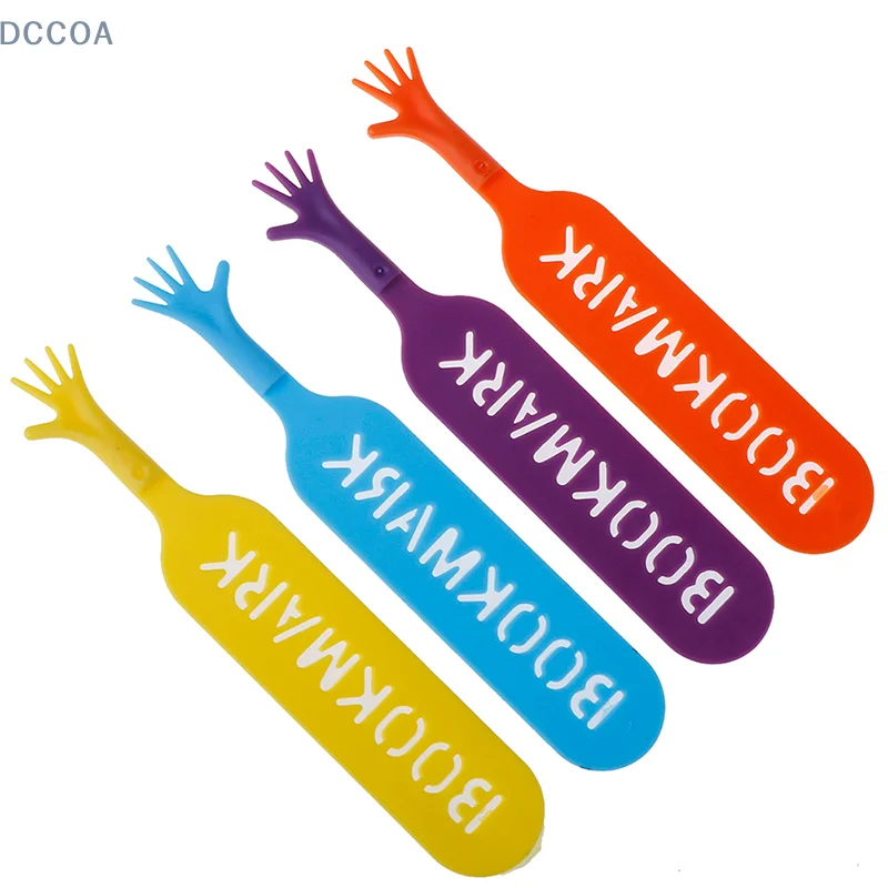 4 pcs/set Colorful Plastic Bookmarks Set Creative Gift Children Stationery