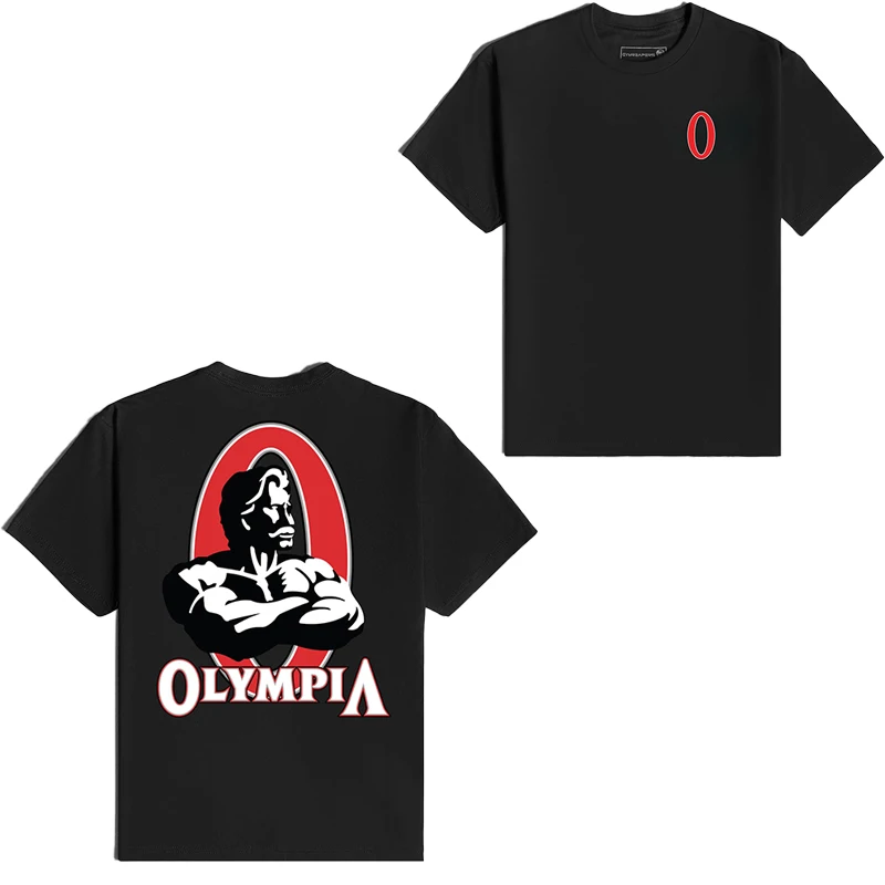 2026 Bodybuilding Gym Graphic T-Shirt Kids Adults Oversized Front Back Double Print Tee Casual Loose Short Sleeve Crew Neck Tops
