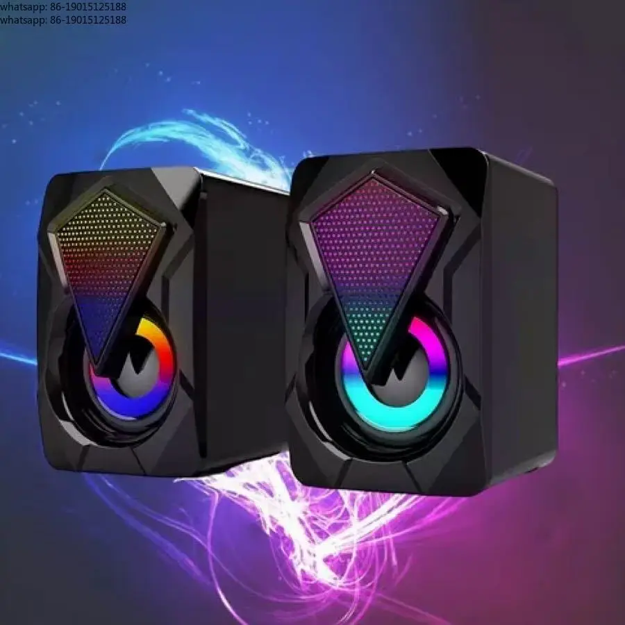 Gamer PC Soundbox mit Stereo RGB Light 2.0 für Notebook-Computer