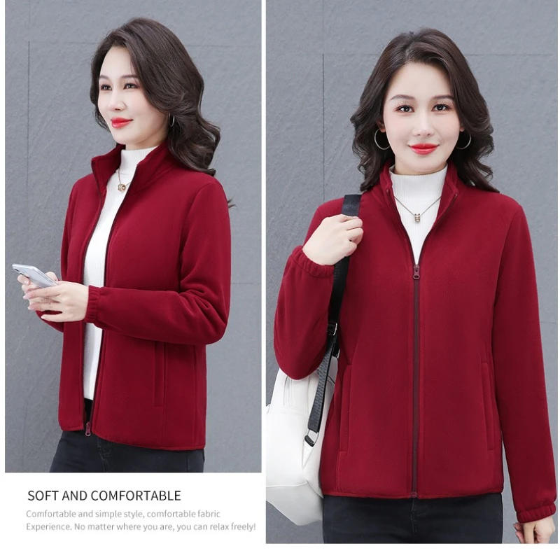 2025 primavera outono jaqueta feminina outerwear novo velo feminino conforto casual quente velo solto cardigan camisola jaqueta feminina topos